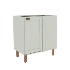 Balcão de Canto Para Cozinha Modulada 82cm Com 1 Porta MDF - GenialFle