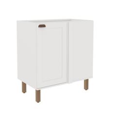 Balcão de Canto para Cozinha 1 Porta sem Tampo Iluminata - Genialflex