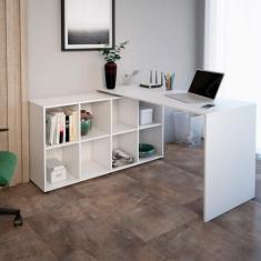 Mesa Em L Para Escritorio Computador Notebook Home Office - Artany, Es