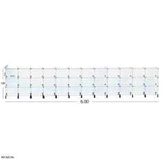 Balcão de Atendimento Modulado em Vidro - 6,00 x 1,00 x 0,30