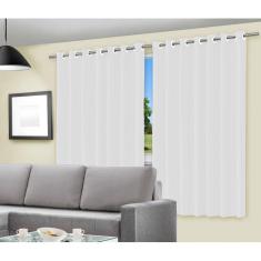 Cortina Corta Luz Blackout PVC 2,80m x 1,40m Branco