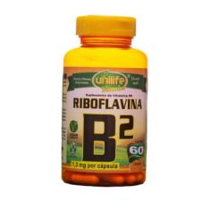 Vitamina B2 Riboflavina 500mg 60 Cápsulas- Unilife