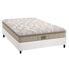 Cama Box Casal: Colchão Ortopédico Probel D33/AG65 Guarda Costas Extreme Resistence + Base CRC Courano White(138x188)