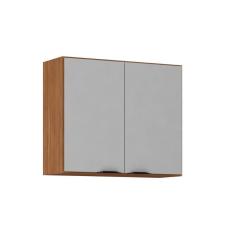 Armário de Cozinha Modulado Aéreo Firenze 2 Portas 80cm Amendola/Nude Prime TX - Demóbile