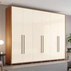 Guarda-Roupa Atalaia 06 Pts. Nature/Off White - Henn