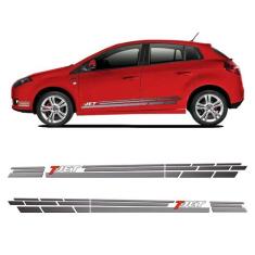 Faixa Fiat Bravo T-Jet 2014 2015 2016 Adesivo Lateral Cinza - SPORTINO