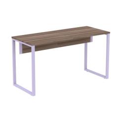 Mesa Escritório P25 TUB Pandin 120 cm (larg) Tampo MDP Walnut Pé Aço T