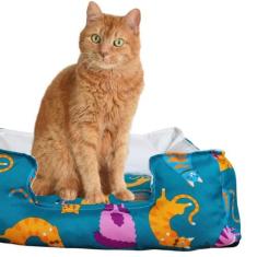 Cama Caminha Pet Cachorro Gato Estampada Lavavel 44x32cm - Magic Enxov