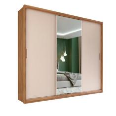 Guarda Roupa Casal 3 Portas Verona Flex Amêndola Off White - CasaH