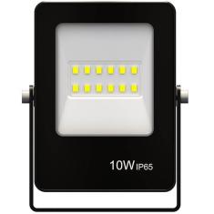 Refletor Led Ultrafino Bivolt Preto 6500k 10 Watts - 9380 - Gaya