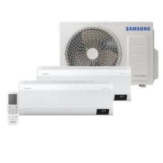 Ar Condicionado Multi Split Samsung Hi Wall Wind Free 2x9000 BTU/h Quente e Frio AJ050AXJ2KH/AZ – 220 Volts 220