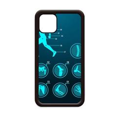 Estrutura óssea ilustração humana para iPhone 12 Pro Max capa para Apple Mini Mobile Case Shell