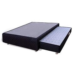 Cama Box Casal + Colchão Auxiliar Espuma D28 Bicama BF Colchões 138x188x37cm