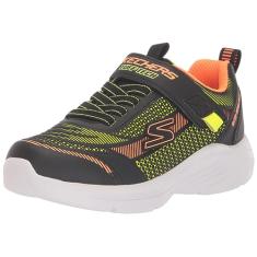 Skechers Tênis infantil unissex Hyper-Blitz-Hydro-tronix, Preto/limão, 3 Little Kid