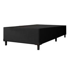 Cama Box Solteiro 0,88m Com 38cm De Altura Prince Preto