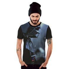 Camiseta Darth Vader Star Wars Armadura Negra - Di Nuevo, GG, Preto