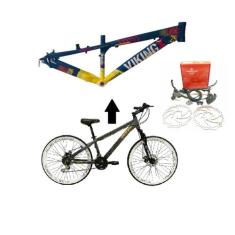 Bicicleta Aro 26 Vikingx Tuff 21v Alumínio Freio Hidráulico a Disco Ar