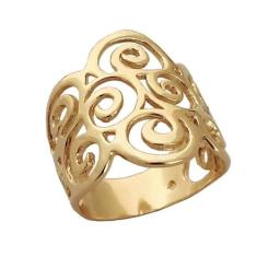 Anel Espiral folheado -  Cod 705 F - Carlitos Joias, 20