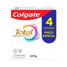 Creme Dental Colgate Total Clean Mint com 4 Unidades de 90g cada