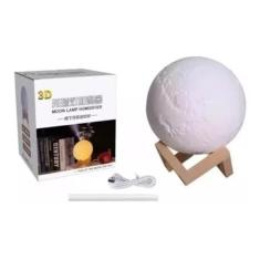 Umidificador E Aromatizador Luminaria Abajur E Lua Cheia 3D - GN