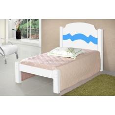 Cama Iris Solteiro 0,88cm Rosa/Azul - Cambel Móveis - VJ Móveis