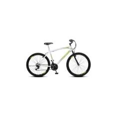 Bicicleta Colli CB500 Aro 26 18 Marchas Freio V-Brake, Branco
