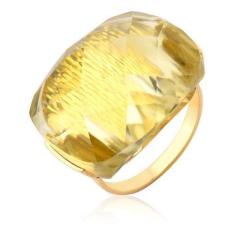 Anel Pedra Natural Green Gold Ouro 18K Puro - Maehler Joias