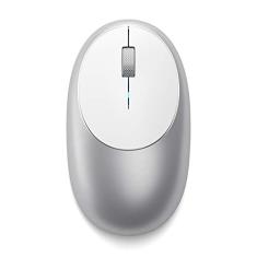 Satechi Mouse M1 de Alumínio Sem Fio Bluetooth com Porta Tipo-C Recarregável - Para M2/M1 MacBook Pro/Air, M2/M1 iPad Pro/Air, M2 Mac Mini, iMac M1 e mais (Prata)