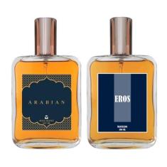 Kit Perfume Masculino - Arabian + Eros 100Ml - Essência Do Brasil