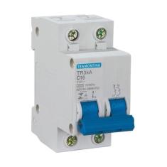 Disjuntor Tramontina DIN 2P 40A TR3KA Curva C Branco