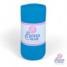 Lençol Queen de Elástico Avulso  Algodão - BonaCasa, AZUL TURQUESA