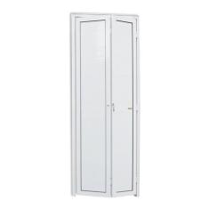 Porta de Alumínio Camarão 210x70cm Brilhante Linha 25 Brimak Abertura 