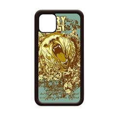 Graffiti Street estampa de urso amarelo irritado para iPhone 12 Pro Max capa para Apple Mini Mobile Case
