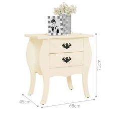 Mesa De Cabeceira Premier Off White