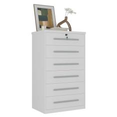 Cômoda Gama 6 Gavetas 1327 Ilan Branca