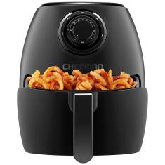 Fritadeira Elétrica Airfryer 3.4 Litros com Controle de Temperatura e Temporizador 60 Min, 110V 1200W, Preta 