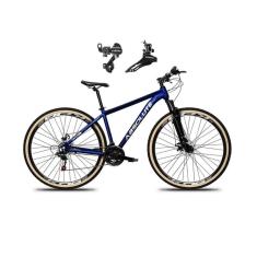 Bicicleta Aro 29 Absolute Nero 5 Alumínio 21v Câmbios Shimano Freio a Disco Suspensão Pneus Faixa-Unissex