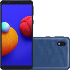 Smartphone Samsung Galaxy A01 Core 32GB 4G Wi-Fi Tela 5.3'' Dual Chip 2GB RAM Câmera 8MP + Selfie 5MP - Azul
