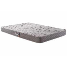 Colchão Casal Espuma D18 D28 Compact AG 65 Black Double Face 138x188x17 cm Preto Cinza Claro Estampado Herval