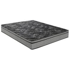 Colchão Espuma Queen Anatômico D28 Euro Pillow Gray 158x198x17cm Cinza Paropas