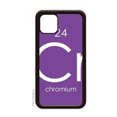 Elementos Químicos Tabela de Período Metais Cromo Cr para iPhone 12 Pro Max Capa para Apple Mini Mobile Case Shell