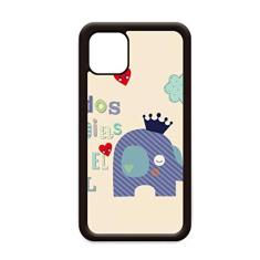 Capa de celular com estampa de elefante e pássaro de nuvem para iPhone 11 Pro Max