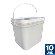 Pote Para Sabonete Liquido 3L Retangular - 40 Pçs - Nastripack