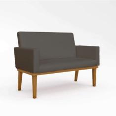 Namoradeira com Base Poltrona Decorativa Luxo Tecido - Balaqui Decor, 