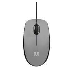 Mouse Com Fio MF400 Clique Silencioso Conexão USB 1200dpi Cabo de 180cm 3 Botões Cinza Multi - MO387