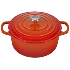 Panela Redonda Signature 22cm, Laranja, Ferro Fundido, Le Creuset