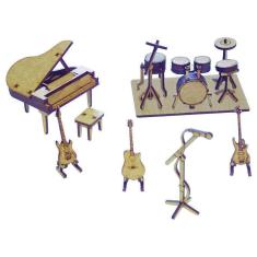 Kit Miniatura Instrumentos Musicais K2017