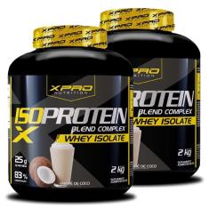 Kit 2x Whey Iso Protein Blend Complex  Isolado 2Kg - XPRO-Unissex