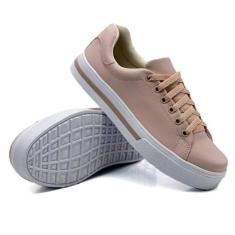 Tênis Dk Uze Shoes Casual Com Bordado Fecho Cadarço Leve Feminino-Feminino