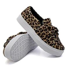 Tênis Dk Uze Shoes Slip On Costura Reforçada Calce Fácil Sair Dia a Dia Feminino-Feminino